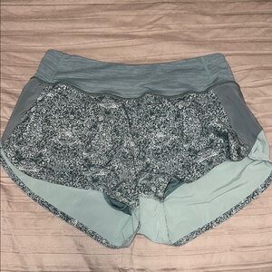 Outdoor Voices Green Striped Athletic Shorts